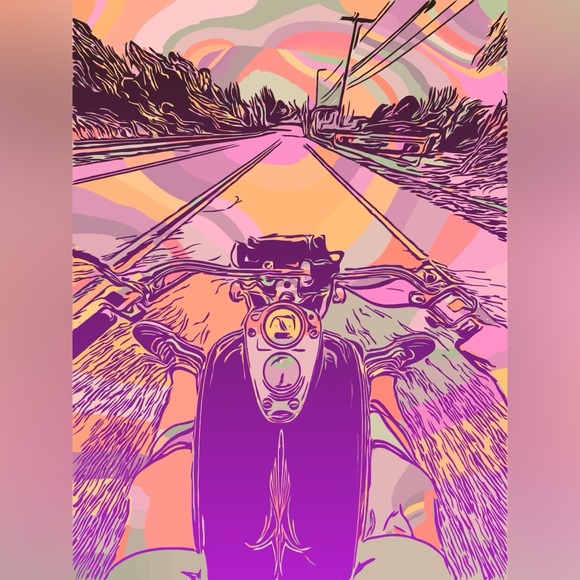 Trippy ride digital photo print - Picture 1 of 4